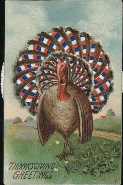 Thanksgiving Greetings Turkeys Postcard