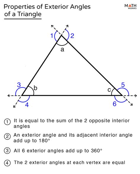 Exterior Angle Of A Triangle Definition Theorem Proof Examples