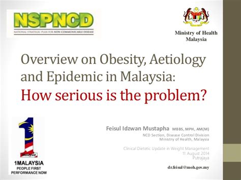 Learn about obesity in children and about diagnosing and treating obesity and overweight children. Overview of obesity in Malaysia