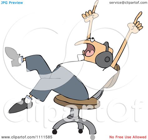 Beach chairs coconut trees, seaside, vacation png. Clipart Chubby Man Rocking Out To Music Wearing ...