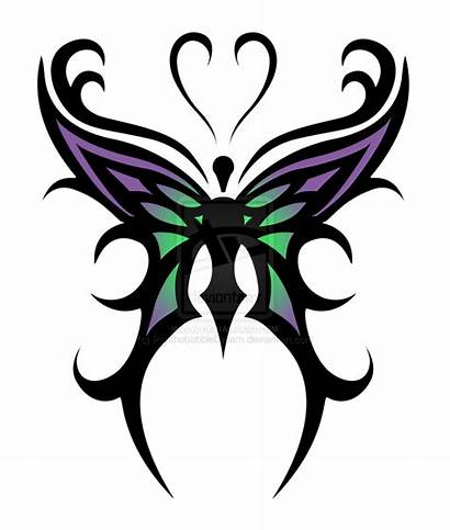 Butterfly Tribal Cool Designs Tattoo Tattoos Purple