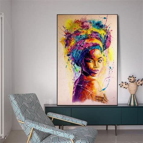 Canvas back as a type of n.amer. African Black Woman Graffiti Art Posters And Prints ...