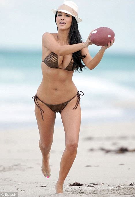 I Feel Great Confident Kim Kardashian Cavorts Around In A Bikini