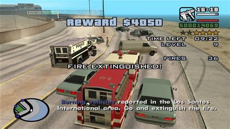 Gta San Andreas How To Do The Firefighter Mission At The Very