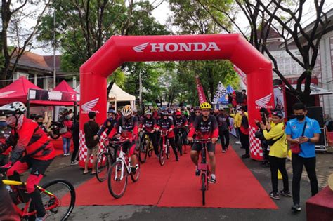 Gowes Bareng Honda Di Gowa Fun Bike Berlangsung Meriah