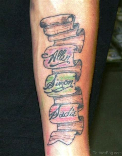 42 Lovely Scroll Tattoos On Arm
