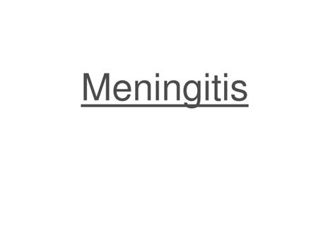 Ppt Meningitis Powerpoint Presentation Free Download