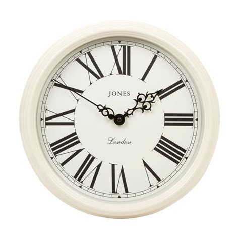 This Traditional Style Wall Clock From Jones Comes In Cream With Roman