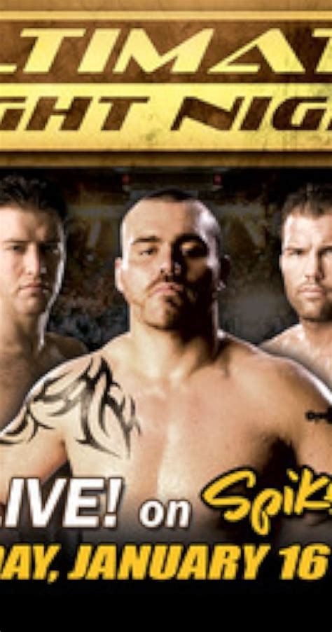 Ufc Ultimate Fight Night 3 2006 Imdb