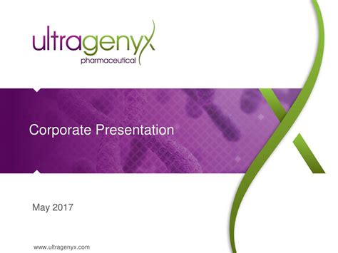 Ultragenyx Pharmaceutical Rare Investor Presentation Slideshow