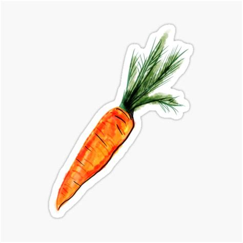 Carrot Sticker For Sale By Drknice Redbubble