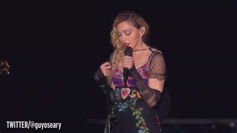 Watch Madonna Break Into Tears On Stage As She Asks Crowd To Fall