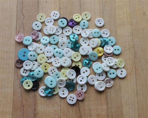 Mix Of 10mm Pastel Buttons10mm Buttons Pastel Buttons 10mm Pastel