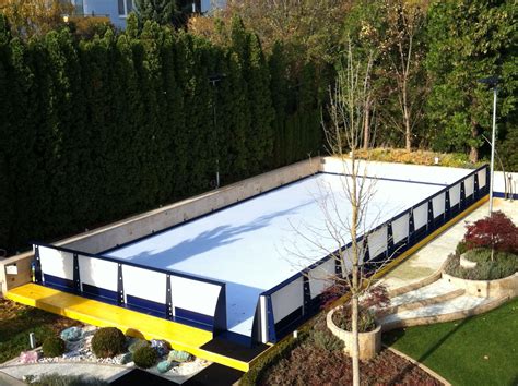 The following customers buy d1 synthetic ice rinks: Backyard synthetic ice rink built over a pool in Vienna ...