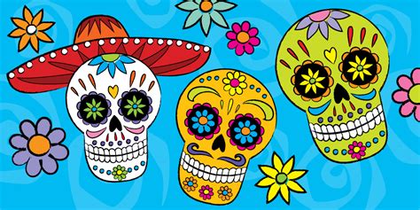 Draw Sugar Skulls For Day Of The Dead Peewee Picasso