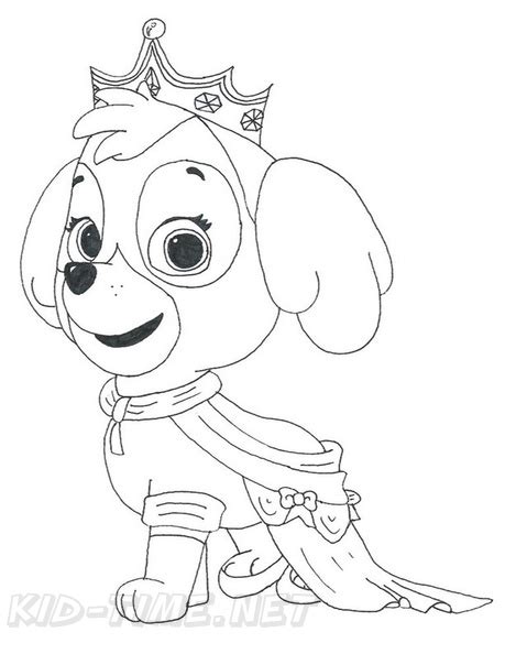 printable skye paw patrol coloring pages    high quality paw patrol coloring