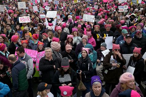 Heres The Powerful Story Behind The Pussyhats At The Womens March Glamour