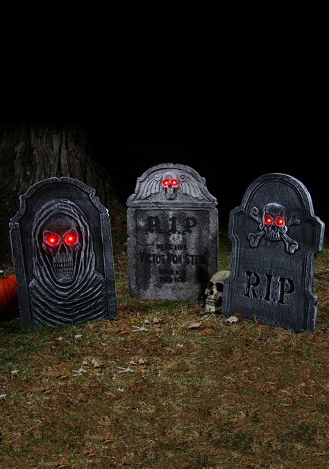 Add A Spooky Touch With Gravestone Halloween Decorations For A Haunted