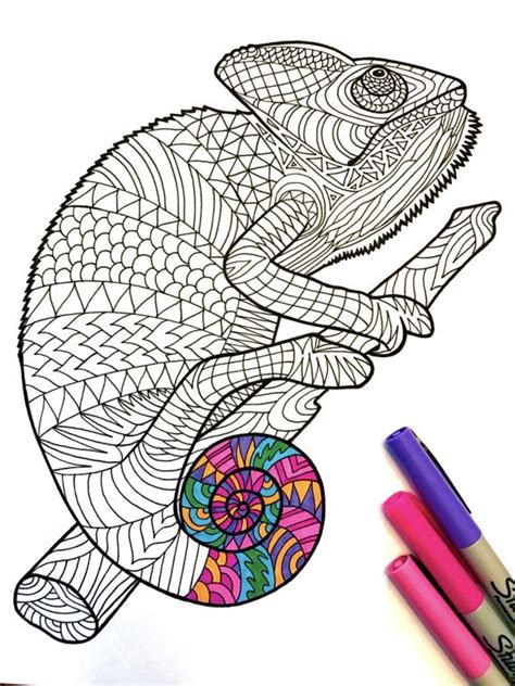 We did not find results for: Chameleon PDF Zentangle Coloring Page | Etsy | Easy art projects, Chameleon art, Coloring pages
