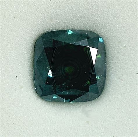 Diamante 101 Ct Cojín Fancy Deep Greenish Blue Si3 Catawiki