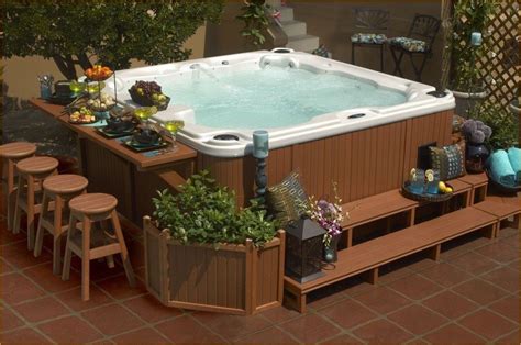 Awesome Backyard Whirlpools Ideas For Relaxing Place Hot Tub Patio