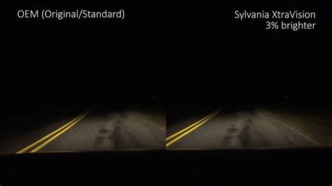 Sylvania Xtravision Vs Oem Original Headlight Bulbs Comparison