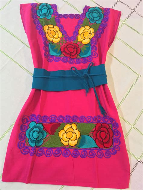 This Traditional Mexican Dresses With Beautiful Hand Embroidered