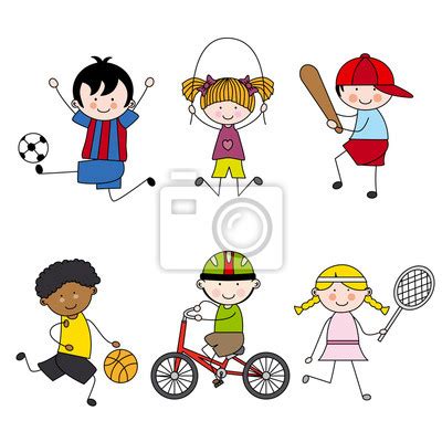 Conjunto de vectores de dibujos animados iconos deportivos fotomural • fotomurales raqueta de ...