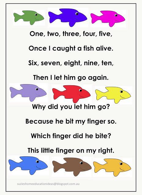 Fishing For Numbers Early Number Learning Preschool Songs Ocean