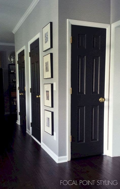 Painting Your Interior Doors Black Gives Your Home A Whole New Style