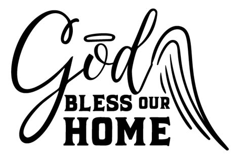 God Bless Our Home Svg Cut File By Creative Fabrica Crafts · Creative