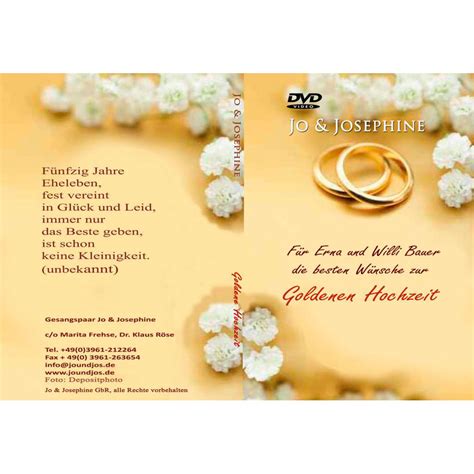 Wir haben versucht eine rangfolge entsprechend der relevanz zu erstellen. Zur Goldenen Hochzeit personalisierte DVD schenken ...