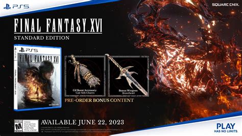 Final Fantasy 16 Pre Order Guide Bonuses And What’s In Each Edition Gameskinny