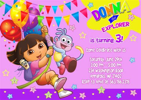 Dora The Explorer Birthday Party Free Printables Printable Templates