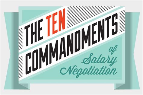 The 10 Commandments of Salary Negotiation | Negotiating salary, Salary, Job advice