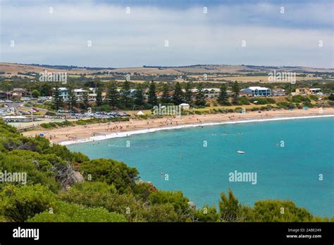 Spectacular View Of Picturesque Bay And Beach Port Elliot South Australia Stock Photo Alamy