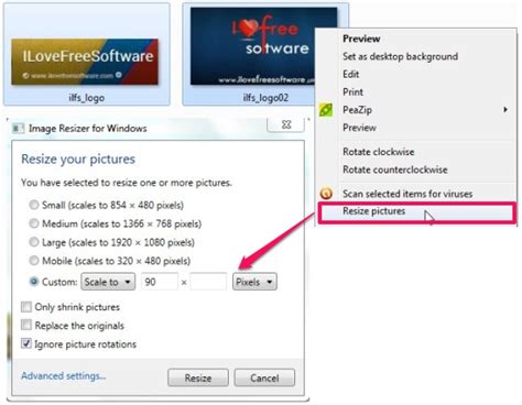5 Free Image Resizer To Resize Images From Right Click Menu