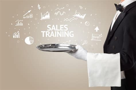 Waiter Serving Business Idea Concept Stock Photo Image Of Plate