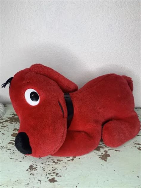 Vtg Clifford The Big Red Dog Large Stuffed Animal Plush Black Collar