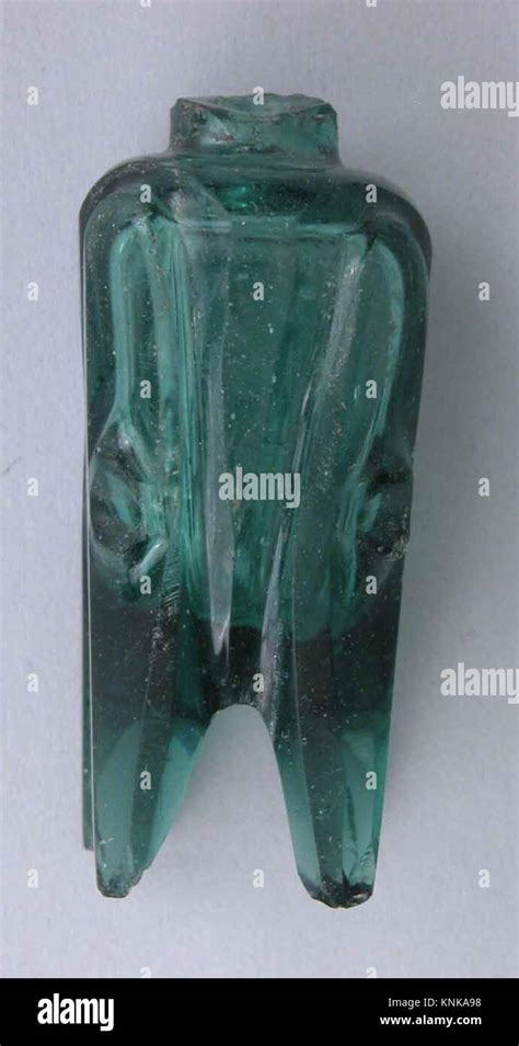 Glass Bottle 9th 11th Century Attributed To Egypt Glass Cut Stock