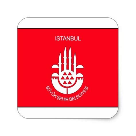 Istanbul Turkey Flag Square Sticker | Turkey flag, Istanbul flag, Istanbul