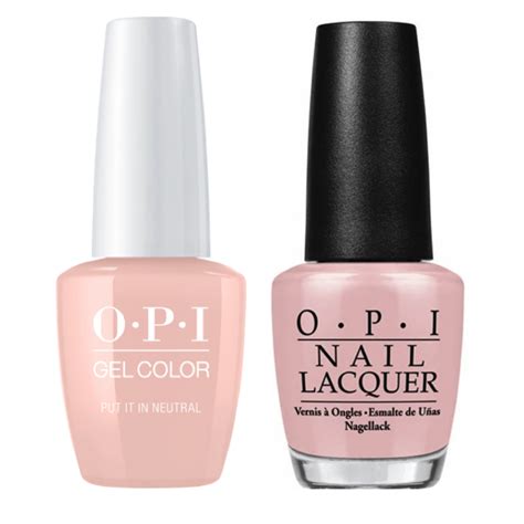 Opi Opi Nail Gelcolor Matching Polish Put It In Neutral T65