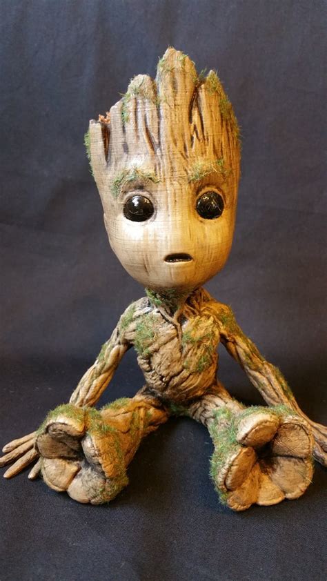 Baby groot resulted from groot's heroic sacrifice toward the end of the first guardians of the galaxy. during that movie, the tree creature used his ability to grow branches to encircle the other guardians and protect them as the ship they were aboard crashed. Anotherworld Cosplay & Props — Baby Groot - Guardians of ...