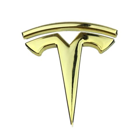 Gold Metal Tesla Logo Car Body Side Fender Rear Emblem Badge Fit For Model X S Ebay