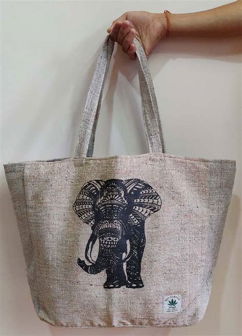 Hemp Tote Bag Hemp Grocery Bag Manufacturers Handicrafts In Nepal