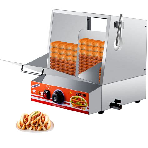 Vevor Hot Dog Steamer 36l3269qt Classic Hut Steamer For 96 Hot Dogs