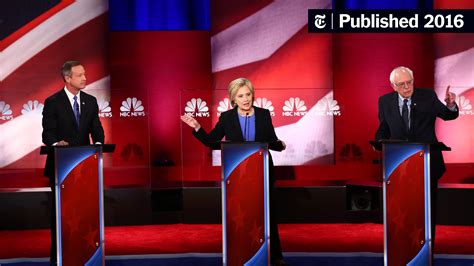 In Democratic Debate Hillary Clinton Challenges Bernie Sanders On