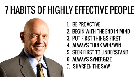 Habits Of Highly Effective People Habit Effect Choices