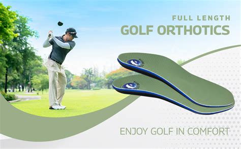 Pure Stride Golf Orthotics Full Length Shoe Insert For