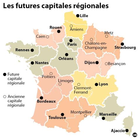 Fusion des régions : les nouvelles capitales dévoilées - Sud Ouest.fr